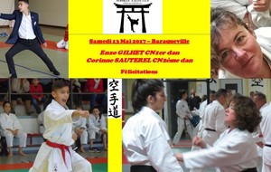 2 nouvelles ceintures noires au Fudokan KC Onet-le-Château