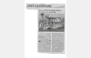 dernier cours école de karaté