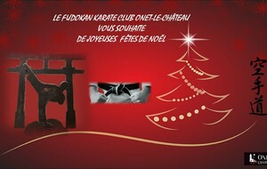  Le Fudokan KC Onet-le-Château vous souhaite de Bonnes Fêtes de Noël 