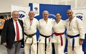Podiums pour les karatékas du Fudokan KC Onet-le-Château aux championnats Régional Occitanie Katas à Montauuban le 15/02/2026