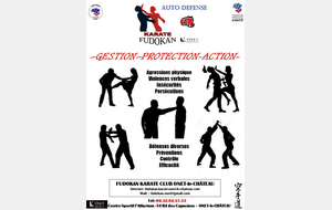 Affiche section Auto Défense Fudokan KC Onet-le-Château