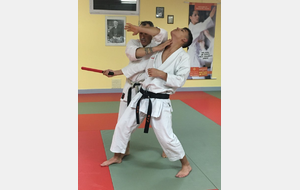 pivot avec atemi (nukité) et préparation 2ème atémi