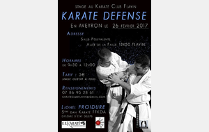 Stage Karaté Défense