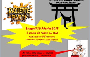 Raclette Party au Fudokan KC Onet-le-Château