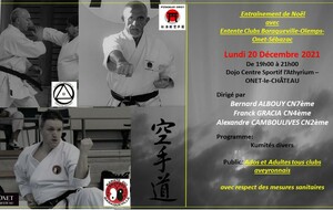 Entraînement de Noël de l'Entente des clubs Baraqueville/Olemps/Onet/Sébazac du 20 Décembre 2021