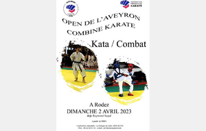 Open  Combiné Kata/Combat Aveyron 02 Avril 2023 à Rodez