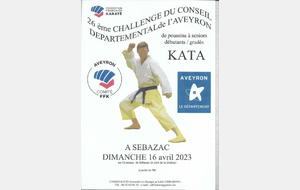 Challenge Conseil Départemental Aveyron Katas Mini Poussins à Seniors - Sébazac