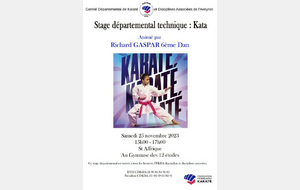 Stage Départemental Technique: Kata - dirigé par Richard GASPAR CN6 le 25/11/3 -ST Affrique