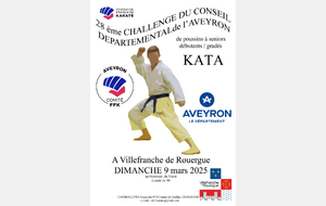 Challenge Conseil Départemental Aveyron Katas Poussins à Seniors - Villefranche-de-Rouergue