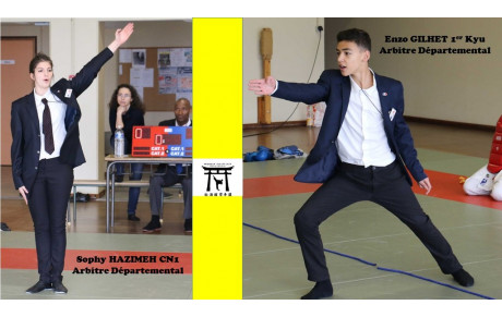 2 nouveaux arbitres départementaux au Fudokan KC Onet-le-Château