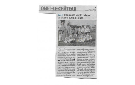 dernier cours école de karaté