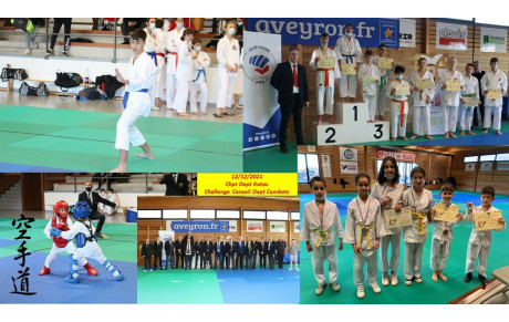 Championnat Départemental Kata et Challenge Conseil Départemental Aveyron Karaté Combats